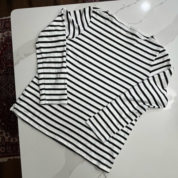 Muji Tops - • Muji Striped Top •